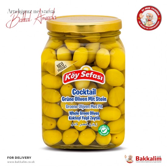 Koy Sefasi Cocktail Green Olives 900 G - 8696591066192 - BAKKALIM UK