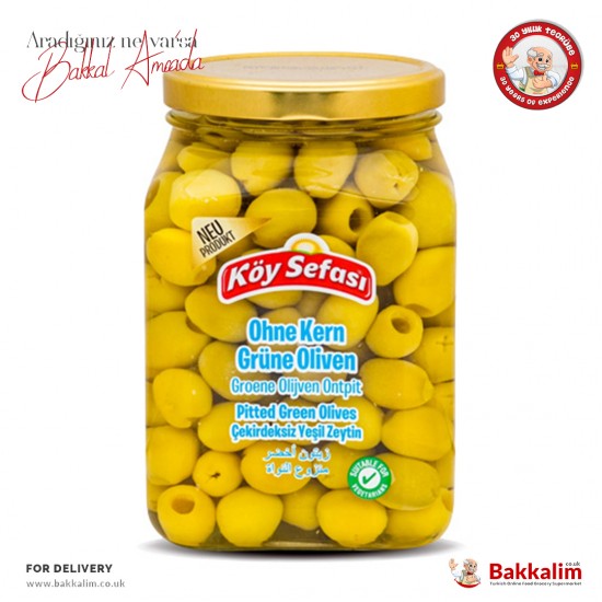 Köy Sefası Çekirdeksiz Yeşil Zeytin 800 Gr - 8696591066215 - BAKKALIM UK