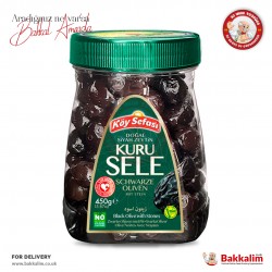 Koy Sefasi Gemlik Dried Natural Black Olives with Stones 450 G