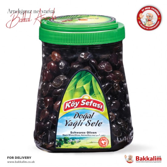 Koy Sefasi 700 G Natural Black Olives With Oil - 86965910674402 - BAKKALIM UK
