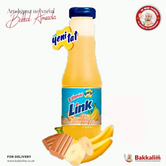 Link 200 ml Banana Flavored Drink - 8697520472596 - BAKKALIM UK