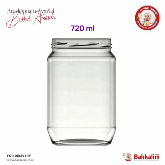 Glass Jar 720 ml - 869896599232 - BAKKALIM UK