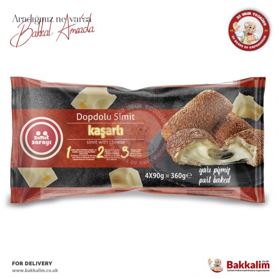 Simit Sarayı Dopdolu Kaşarlı Pişmiş Simit 4 Adet 360 Gr - 8699387115418 - BAKKALIM UK