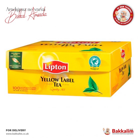 Lipton Yellow Label Tea 100 Bag - 8720608015450 - BAKKALIM UK