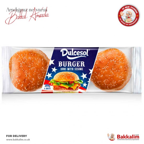 Dulcesol Burger Buns Pack In 3 Pcs 300 G - DULCESOL-BURGE - BAKKALIM UK