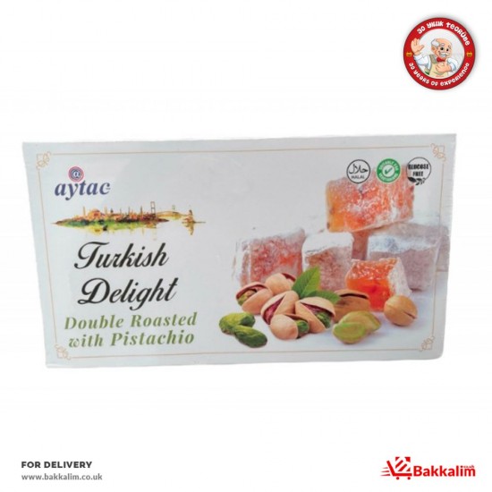 Aytac 350 Gr Double Roasted Pistachio Turkish Delight - 8680789521303 - BAKKALIM UK