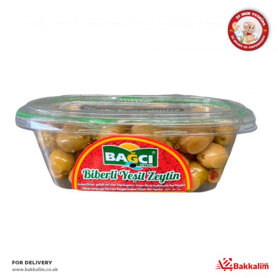 Bagci 400 Gr Green Olives With Pepper - 8695336108500 - BAKKALIM UK