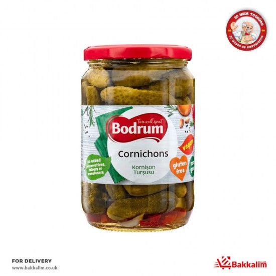 Bodrum 680 G Cornichons Pickles - 5060050986650 - BAKKALIM UK
