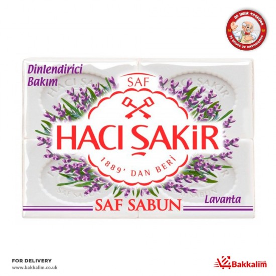 Hacı Şakir 175 Gr 4 Pcs Soothing Lavender Pure Soap - 8693495054522 - BAKKALIM UK