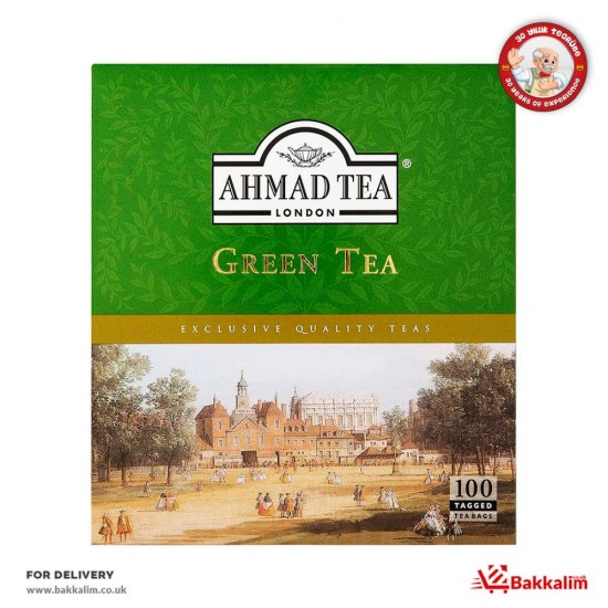 Ahmad Tea 100 Bags Green Tea - 054881004787 - BAKKALIM UK