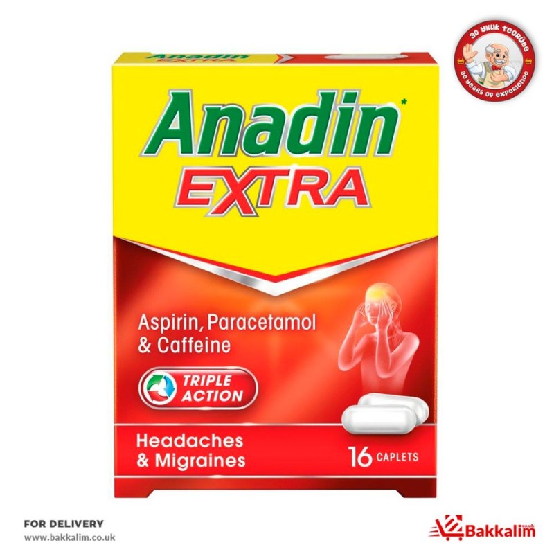 Anadin 12 Caplets  Extra  Aspirin And Paracetamol 
