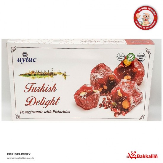 Aytac 350 Gr Turkish Delight Pomegranate With Pistachio - 8680789521266 - BAKKALIM UK