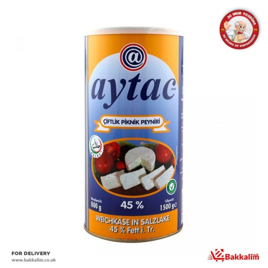 Aytac 800 Gr 45 Fat Farm Picnic Cheese - 9006356004557 - BAKKALIM UK