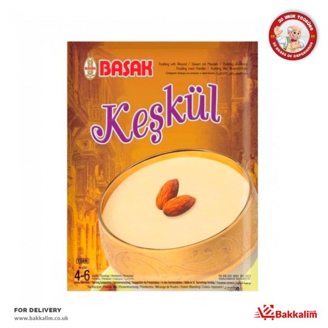 Basak 4-6 Portion Keskul Milk Pudding With Coconut, BAKKALIM UK Basak 4-6 Portion Keskul Milk Pudding With Coconut
