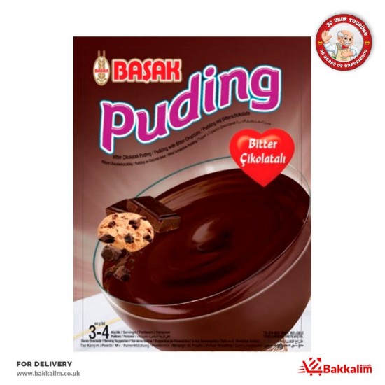 Basak Bitter Chocolate Pudding 3-4 Portion - 8690906000789 - BAKKALIM UK