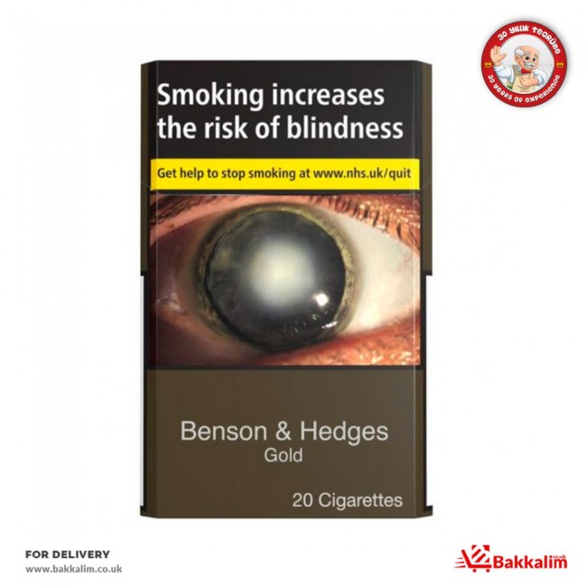Benson And Hedges Gold 20 Cigarettes, BAKKALIM UK Benson And Hedges Gold 20 Cigarettes