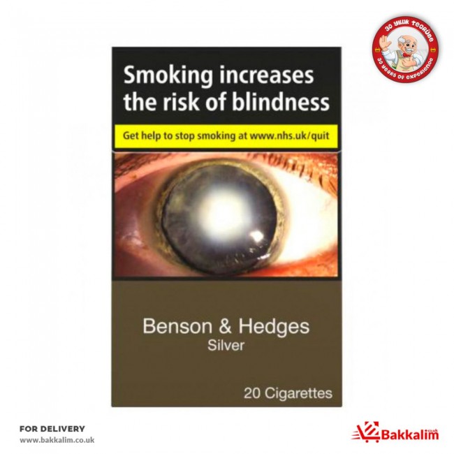 Benson And Hedges Silver 20 Cigarettes, BAKKALIM UK Benson And Hedges Silver 20 Cigarettes