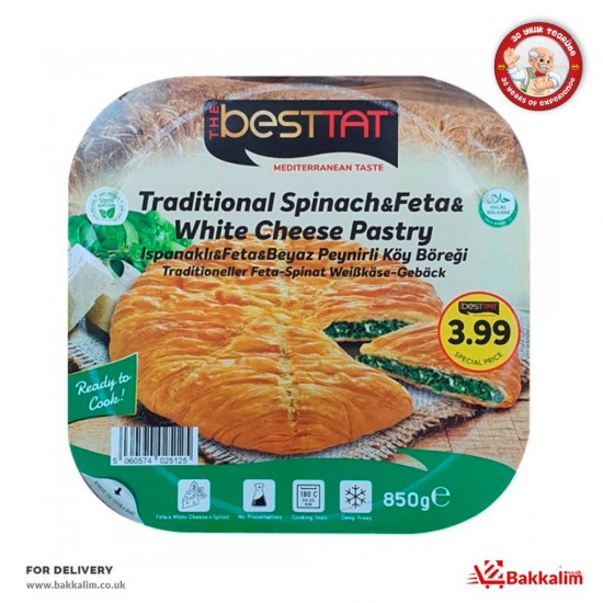 BestTat 850 Gr Ispanaklı & Feta & Beyaz Peynirli Köy Böreği - 5060574025125 - BAKKALIM UK