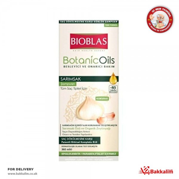 Bioblas 360ml Garlic Shampoo 