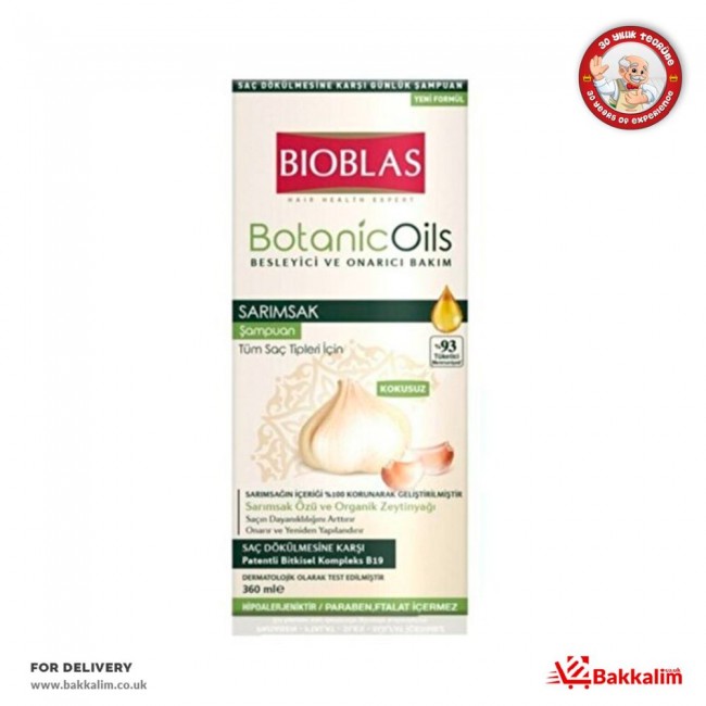 Bioblas 360ml Garlic Shampoo Bioblas 360ml Garlic Shampoo