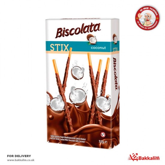 Biscolata 32 Gr Stix Coconut - 8691707140025 - BAKKALIM UK