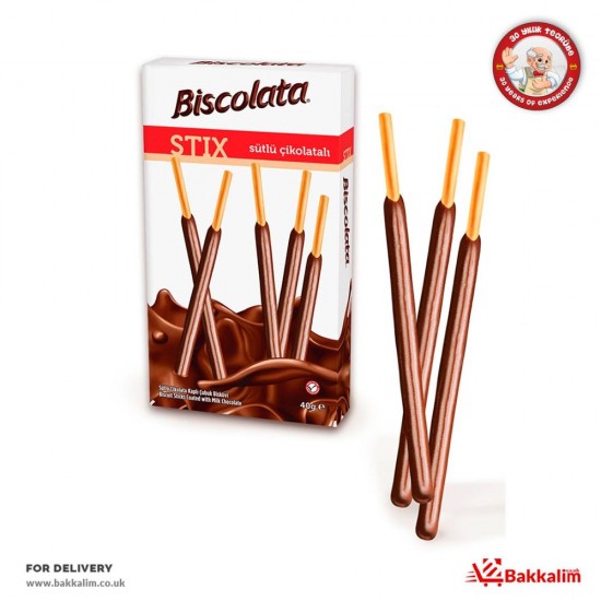 Biscolata 40 Gr Biscuit Sticks Coated With Milk Chocolate - 8691707140049 - BAKKALIM UK