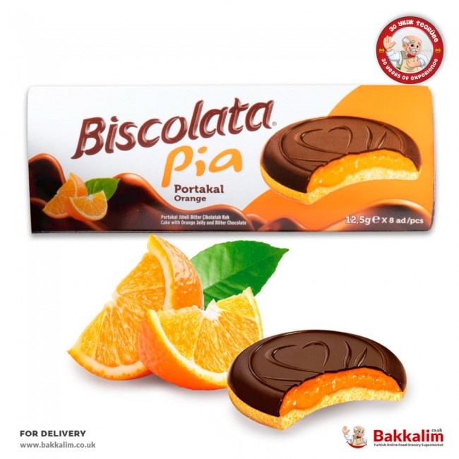 Biscolata Pia 100 Gr Cake With Orange Jelly And Bitter Chocolate