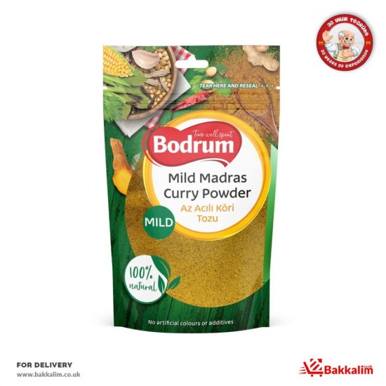 Bodrum 100 Gr Mild Madras Curry Powder - 5060050987275 - BAKKALIM UK