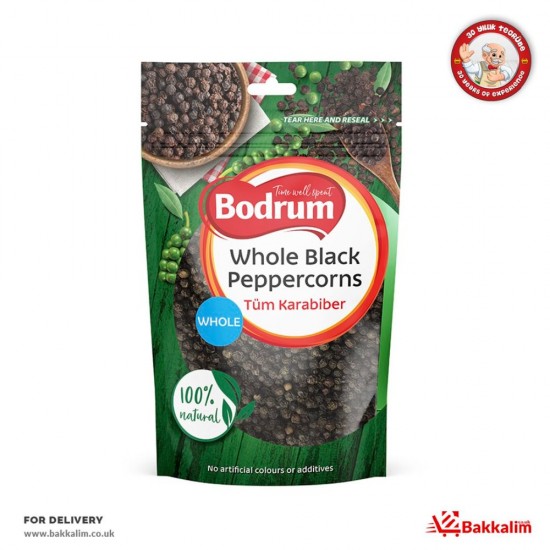 Bodrum 100 Gr Whole Black Peppercorn - 5060050987558 - BAKKALIM UK