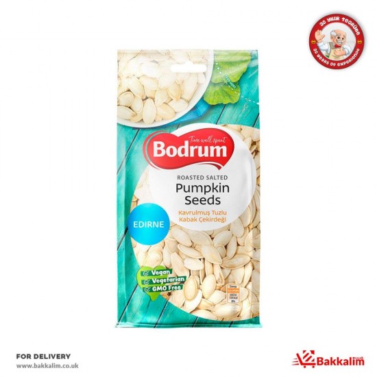 Bodrum 200 G Edirne Roasted Salted Pumpkin Seeds - 5060050989378 - BAKKALIM UK
