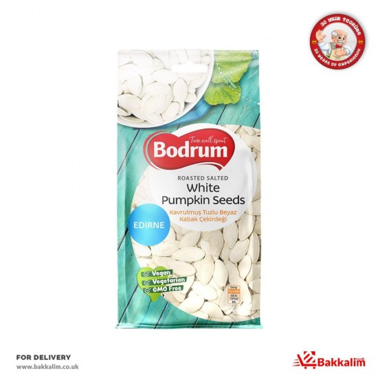Bodrum 200 G Edirne Roasted Salted White Pumpkin Seeds - 5060050985998 - BAKKALIM UK
