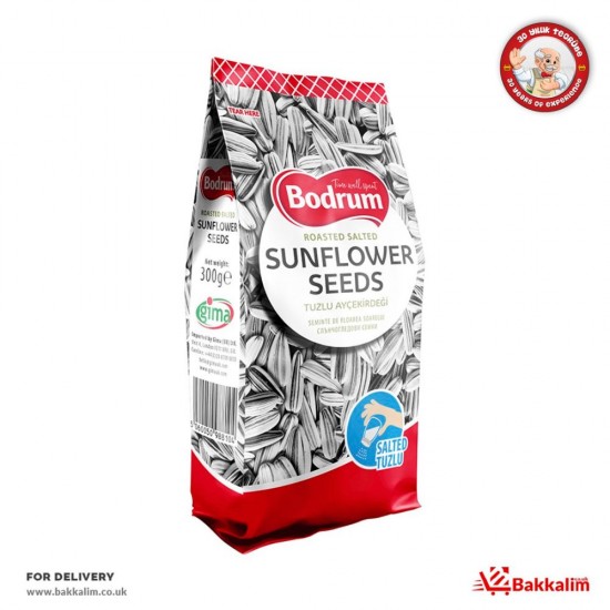 Bodrum 300 Gr Roasted Salted Sunflower Seeds - 5060050988104 - BAKKALIM UK