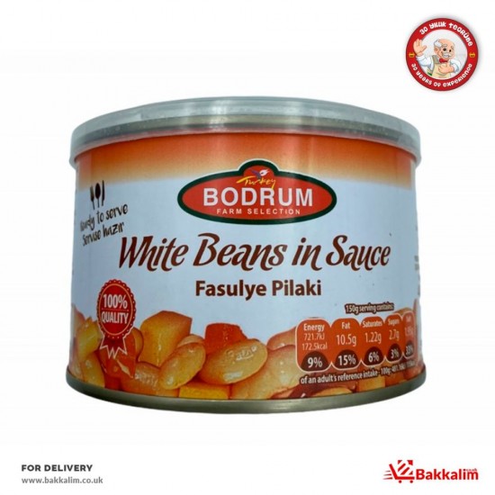 Bodrum 400 Gr White Beans In Sauce - 5060050982508 - BAKKALIM UK