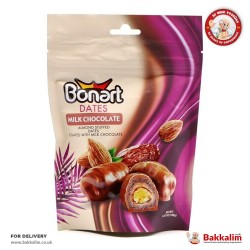 Bonart 100 Gr Milk Chocolate Almond Stuffed Dates