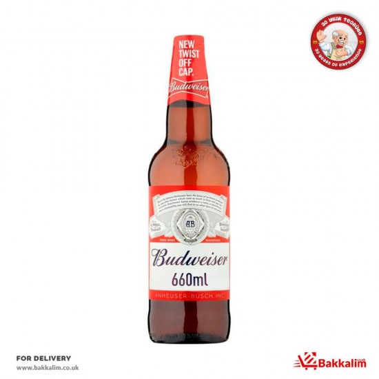 Budweiser 660 Ml Lager Beer Bottle - 5014379004533 - BAKKALIM UK