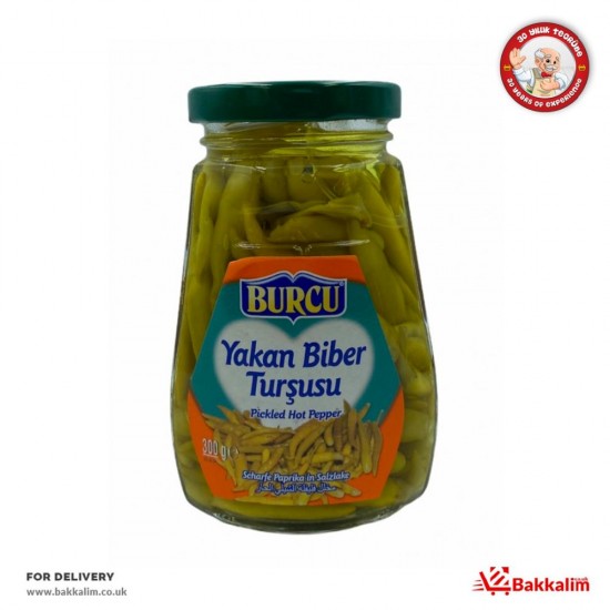 Burcu  300 Gr Pickled Hot Peppers - 8691573086007 - BAKKALIM UK
