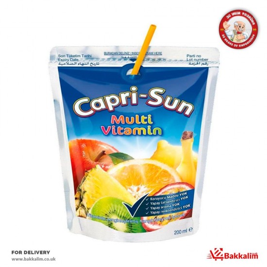 Capri  200 Ml Sun Multi Vitamin Karisik Meyveli Vitaminli Icecek - 4000177407509 - BAKKALIM UK