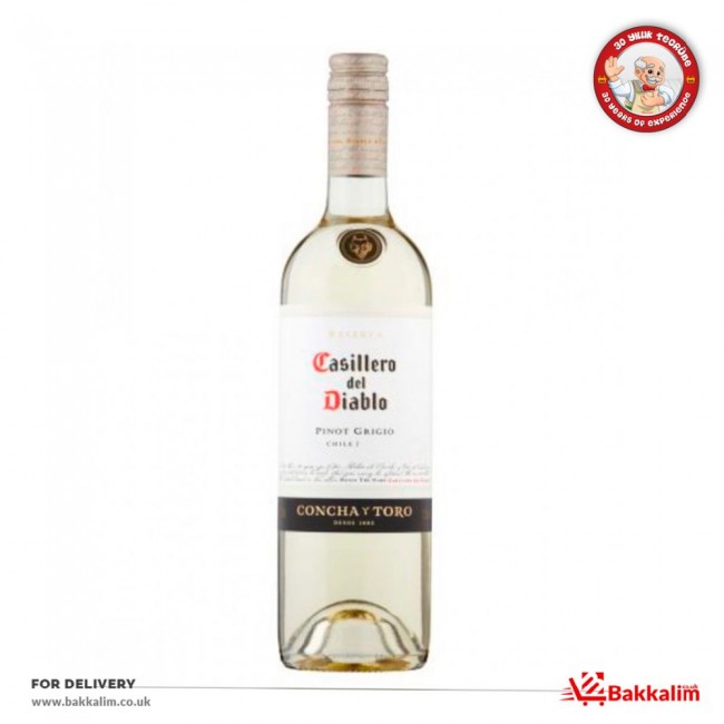 Casillero 75 Cl Del Diablo Pinot Grigio, BAKKALIM UK Casillero 75 Cl Del Diablo Pinot Grigio