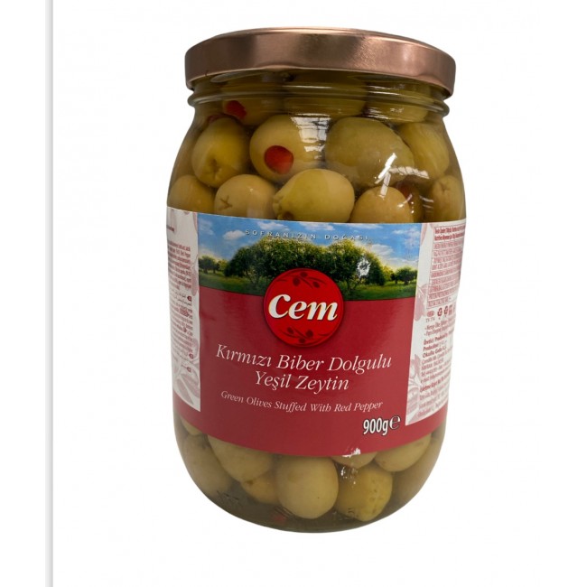 Cem Stuffed Green Olives 1500g Cem Stuffed Green Olives 1500g