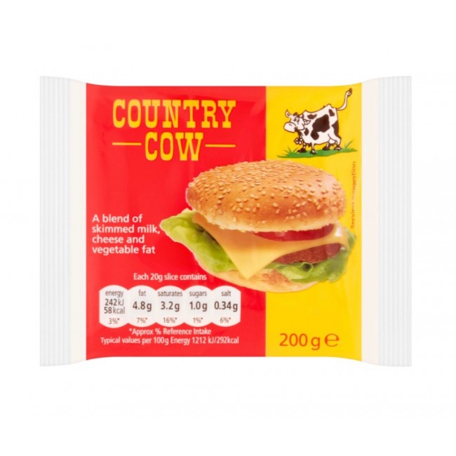Country Cow Slice Cheese 200g