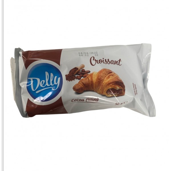 Delly Croissant Cocoa Fillong 50g
