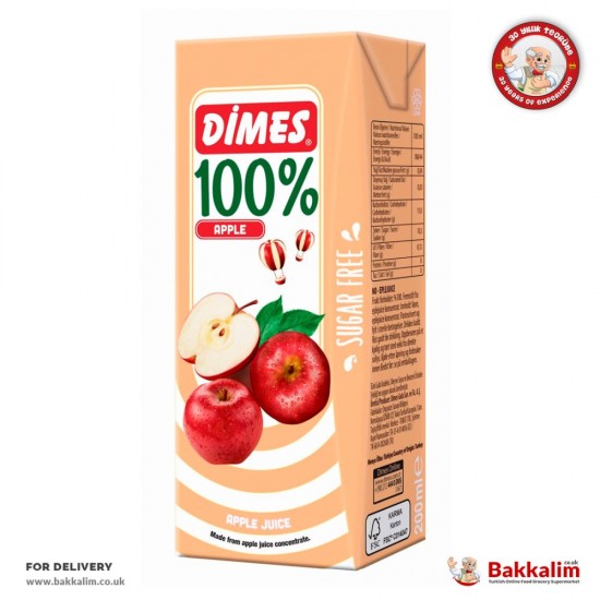 Dimes 200 Ml Apple Fruit Juice - 86900232 - BAKKALIM UK