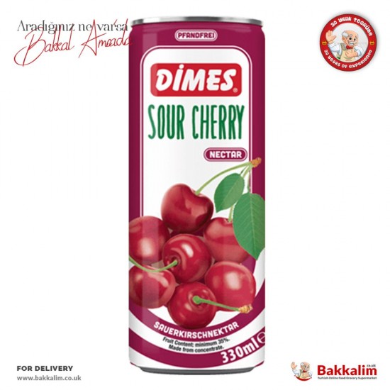 Dimes Sour Cherry Nectar 330 Ml - 8690558020319 - BAKKALIM UK