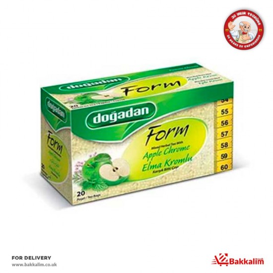 Dogadan 20 Bags Form Mixed Herbal Tea With Apple Chrome - 8699432201363 - BAKKALIM UK