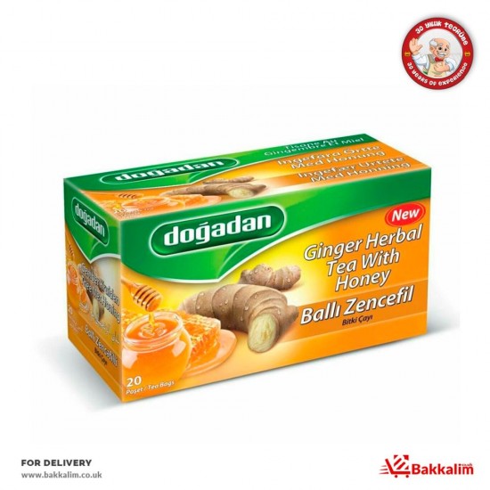 Dogadan 20 Bags Ginger Herbal Tea With Honey - 8699432206030 - BAKKALIM UK