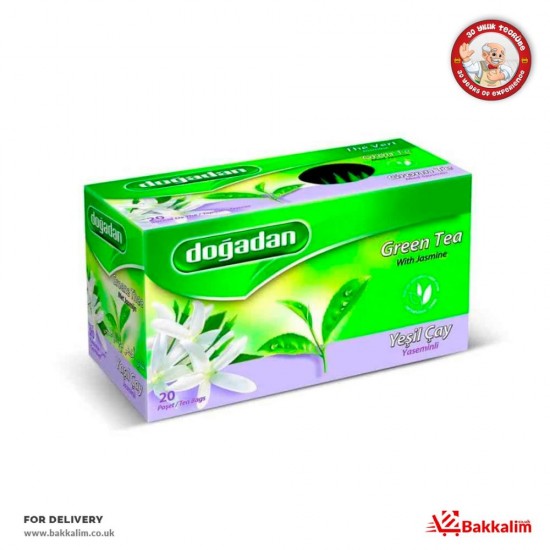 Dogadan 20 Bags Green Tea With Jasmine - 8699580001761 - BAKKALIM UK