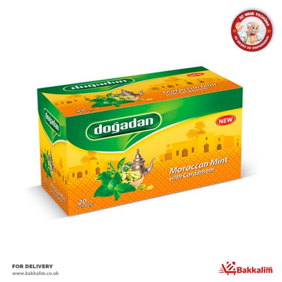 Dogadan 20 Bags Moroccan Mint Tea With Cardamom - 8699432212659 - BAKKALIM UK