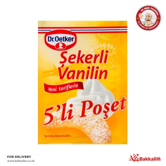 Dr Oetker  5 Pcs 5 Gr Sugar Vanilla Powder - 8690629302528 - BAKKALIM UK