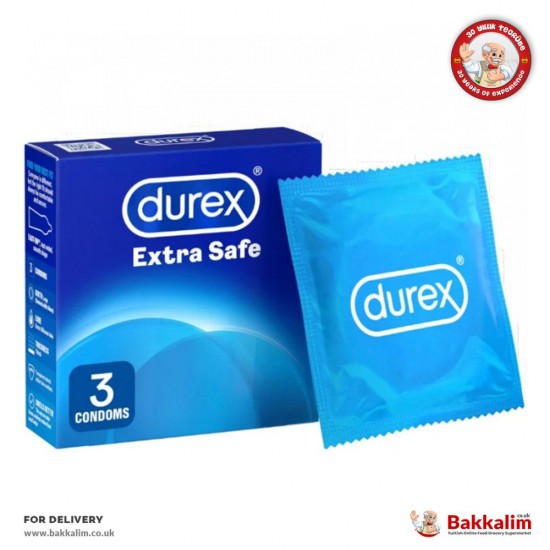 Durex Extra Güvenli Prezervatif Condom 3lü Paket - 5010232965096 - BAKKALIM UK