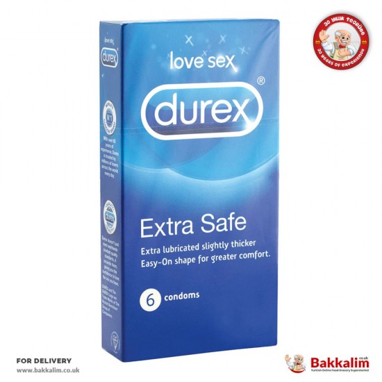 Durex Extra Güvenli Prezervatif Condom 6lı Paket - 5052197030075 - BAKKALIM UK